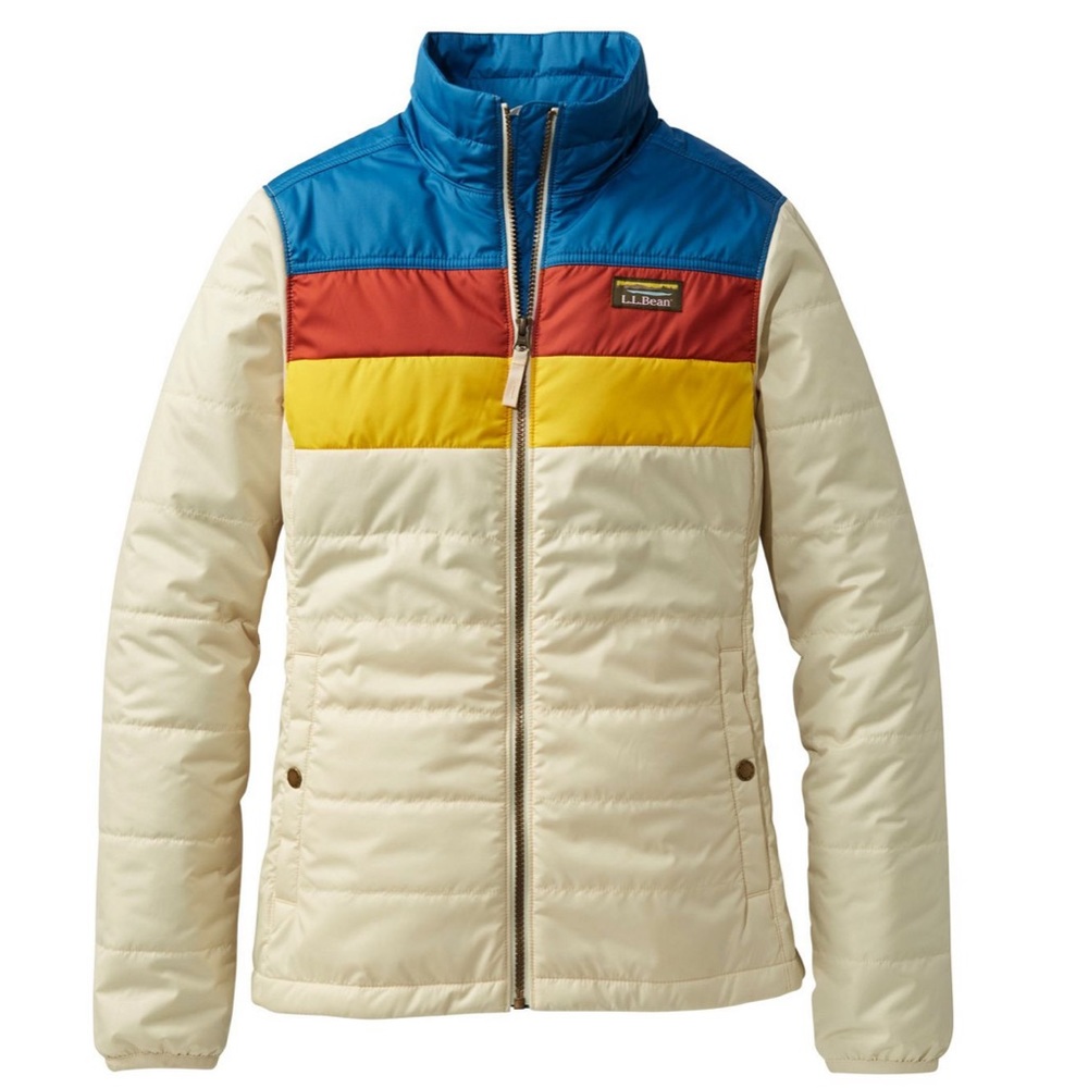 NWOT Retro Mountain Classic Puffer Jacket, Colorblock